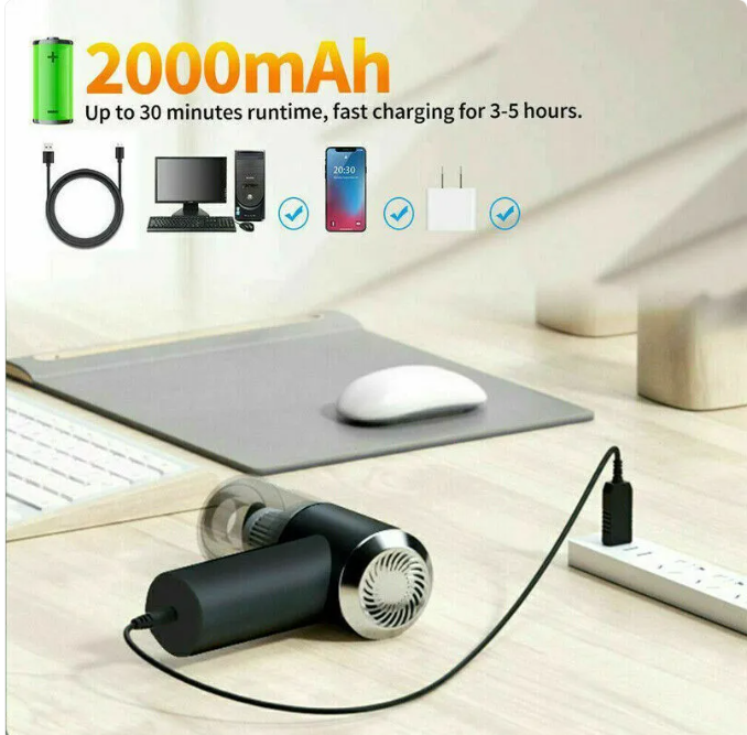 Rechargeable Cordless Handheld Car Vacuum