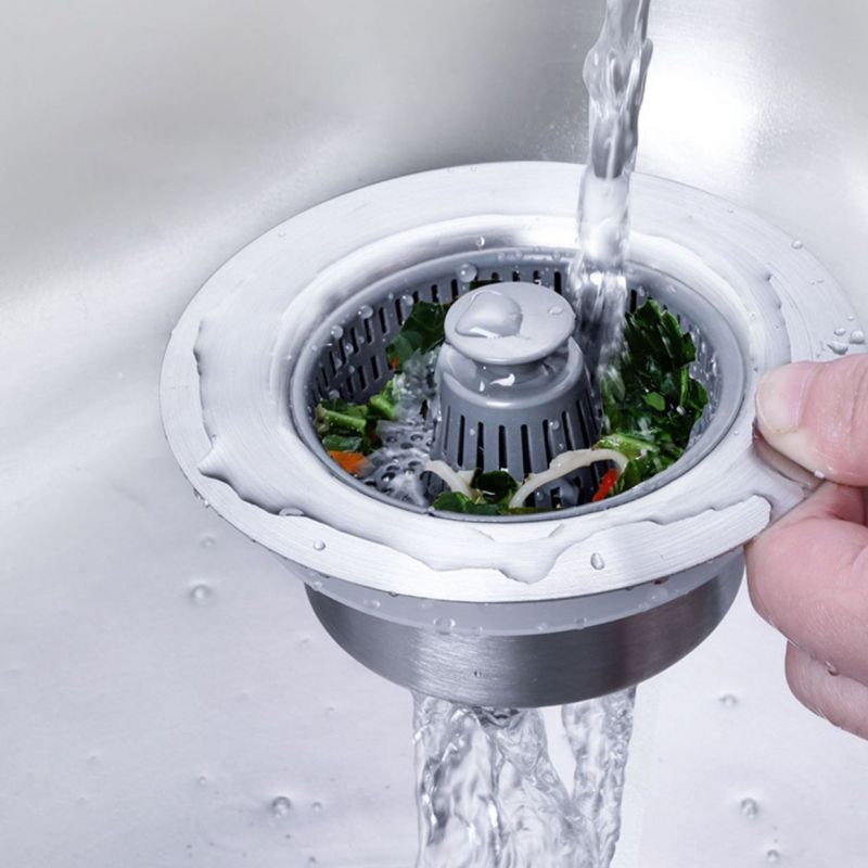 3-in-1 Stainless Steel Kitchen Sink Strainer Stopper